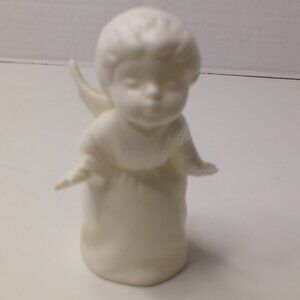 Schmid Bros Kissing Angel White Porcelain Nativity Figurine Vintage 1950s